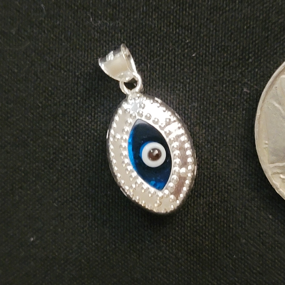 Silver Evil Eye Pendant